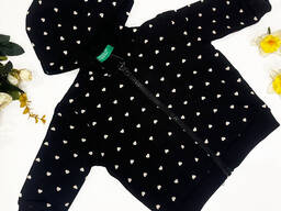 Black Hoodie with Hearts