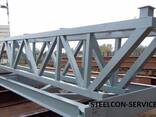 Container, frame steel hall, welded steel construction, pipe steel construction - photo 5