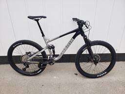 Marin Rift Zone 27.5 3 Full Suspension Mountain Bike, Silver/Black, Large