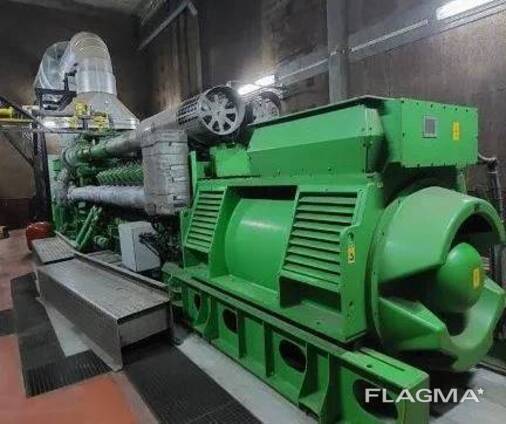 Used GPA Jenbacher JGS 620/612, 4 MW. pyrolysis gas
