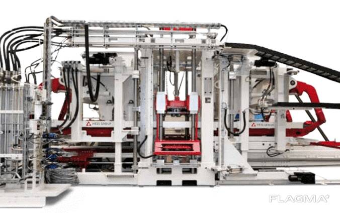 Used Hess Multimat RH 1000 block production line (1200 m2), 2008
