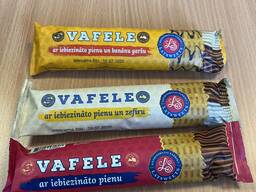 Wafers rolls with boiled condensed milk